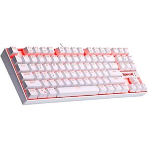 Redragon TECLADO MECANICO REDRAGON KUMARA K552W-2 SINGLE COLOR BRANCO/MARROM, UNICO