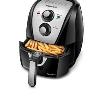 Fritadeira Sem Óleo Air Fryer 4L, Mondial, Preto/Inox, 1500W, 220V - AFN-40-BI