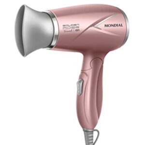 Secador de Cabelos Travel, Mondial, Golden Rose, 1200W, Bivolt - SC-47-GR
