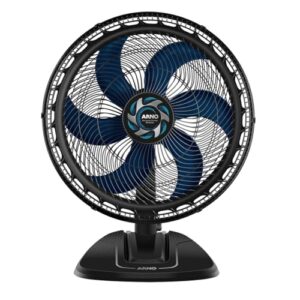 Ventilador de Mesa Arno Xtreme Force Breeze 50cm VB50, 126W, 6 Pás, 3 Velocidades, Oscilação 80º, Power Zone, Modo Sono Tranquilo, Grade Chevron Zone, 220V