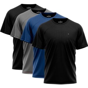 Kit 4 Camisetas Dry fit Sandrini Masculina Leve UV Academia Esportivo - Camisa e Camiseta Esportiva