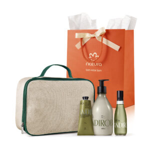 Presente Natura Ekos Andiroba com Frasqueira (4 produtos)