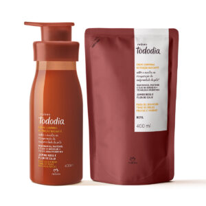 Kit Creme Nutrição Radiante Tododia Jambo Rosa e Flor de Caju com Refil 2 un de 400 ml