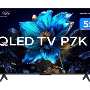 Smart TV 55" TCL 4K UHD QLED 55P7K Google TV AiPQ Google Assistente 3 HDMI 1 USB - Smart TV