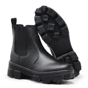 Bota Coturno Feminina Tratorada Tendência Blogueira Inverno Chasea - NERI FERREIRA - Bota Feminina